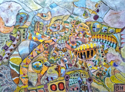 Lost Weekend van Ben Hotchkiss, Schilderij te koop op Singulart