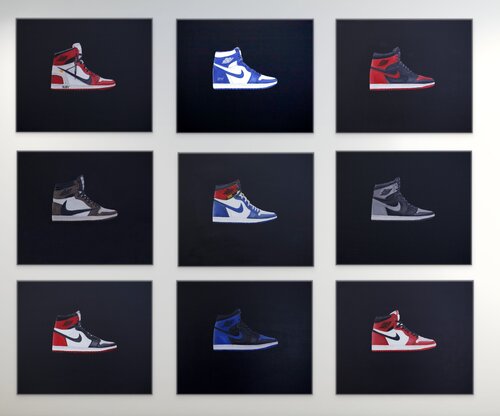 The Sneaker Wall Collection by Aylin Kilig, 油畫 for Sale on Singulart