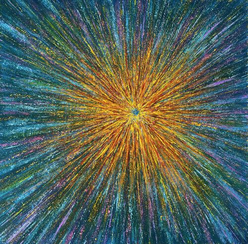 Ukraine Supernova von Leen Fine Art, Malerei kaufen auf Singulart