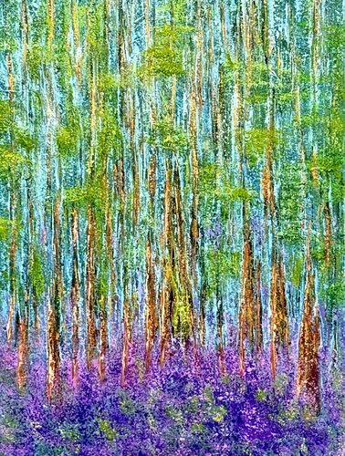Blue Forest von Leen Fine Art, Malerei kaufen auf Singulart