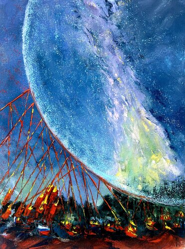 Collision von Leen Fine Art, Malerei kaufen auf Singulart