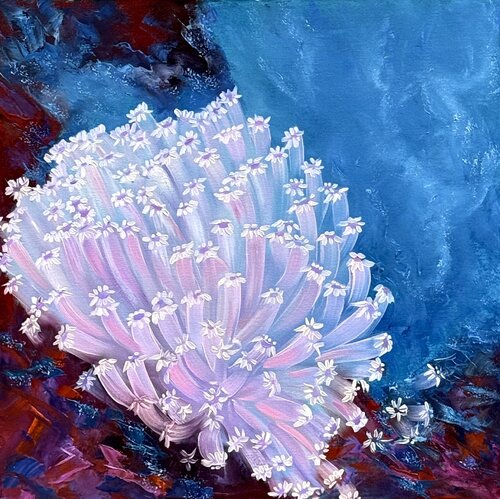Underwater Daisy von Leen Fine Art, Malerei kaufen auf Singulart