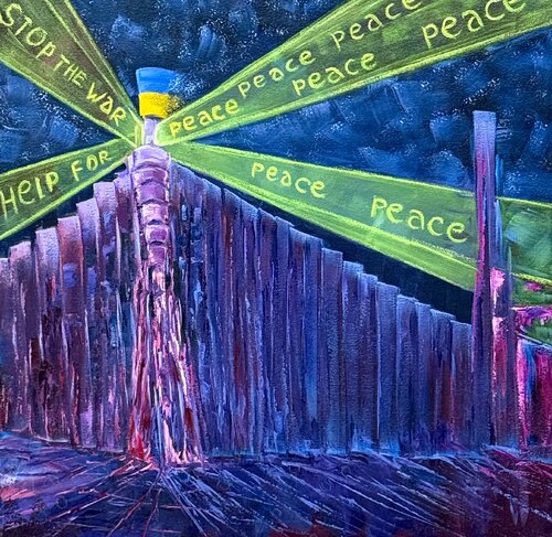 Peace Rays di Leen Fine Art, Pittura in vendita su Singulart