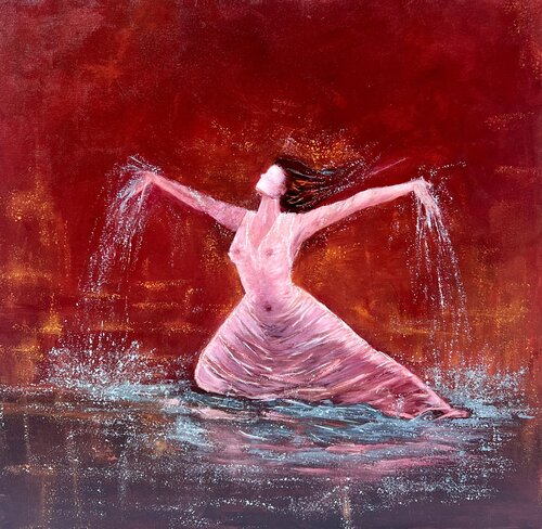 Crimson Dance Leen Fine Art