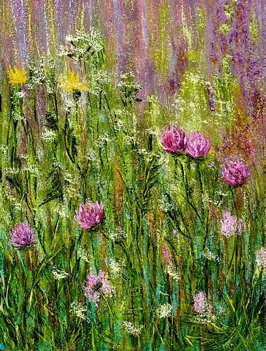 Wild Bloom Current van Leen Fine Art, Schilderij te koop op Singulart