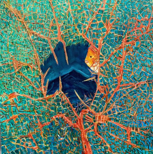 Beyond the Veil di Leen Fine Art, Pittura in vendita su Singulart
