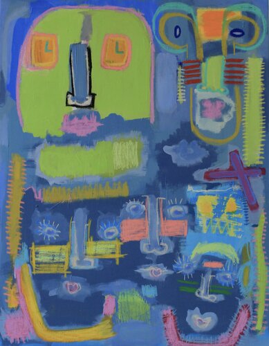 The Watchers of the Invisible by Luigina Rizzo, Painting for Sale on Singulart