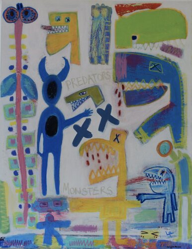 Mécanique de la proie di Luigina Rizzo, Pittura in vendita su Singulart