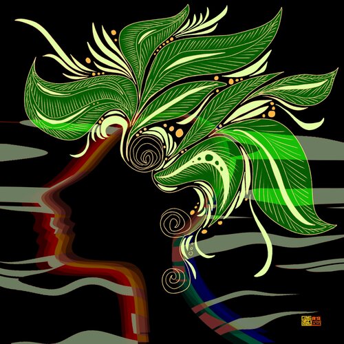 Portraits Invisibles 2-2 : source de la vie by Marie Nara, Digital for Sale on Singulart