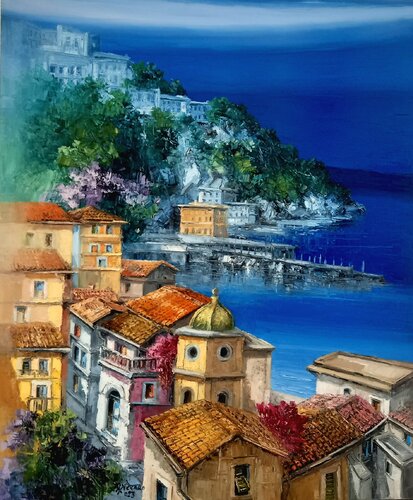 Sorrento von Antonio Di Viccaro, Malerei kaufen auf Singulart