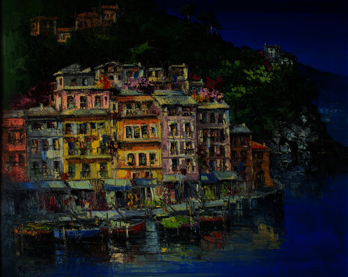 Portofino von Antonio Di Viccaro, Malerei kaufen auf Singulart