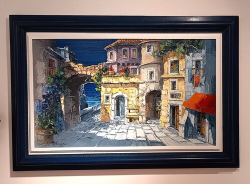 Borgo sul mare 2 von Antonio Di Viccaro, Malerei kaufen auf Singulart