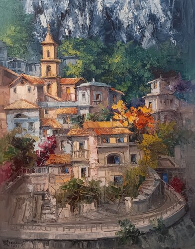 Positano von Antonio Di Viccaro, Malerei kaufen auf Singulart