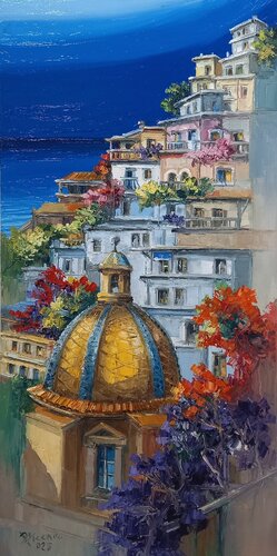 Positano par Antonio Di Viccaro, Peinture en vente sur Singulart