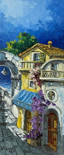 Momenti di quiete ad Ischia von Antonio Di Viccaro, Malerei kaufen auf Singulart