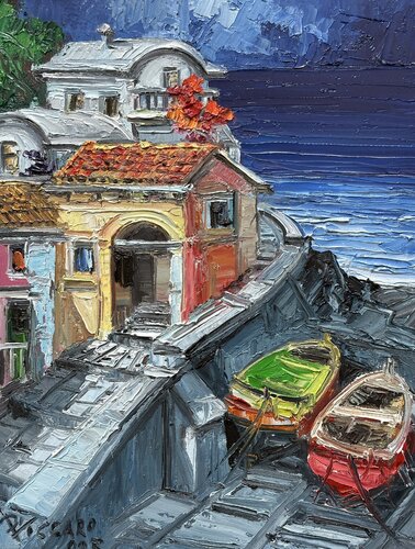 Verso Sorrento von Antonio Di Viccaro, Malerei kaufen auf Singulart