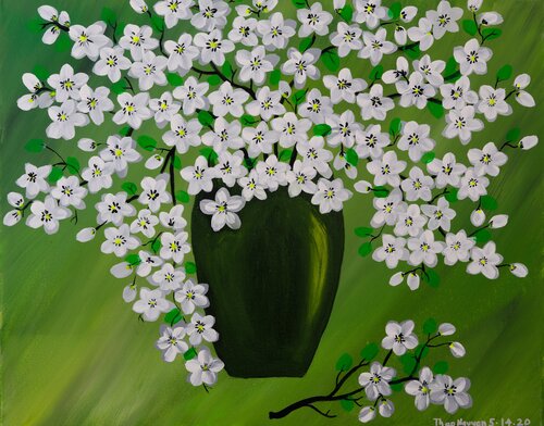 Flowers van Thao Nguyen, Schilderij te koop op Singulart
