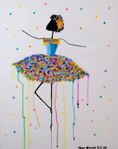 Ballerina van Thao Nguyen, Schilderij te koop op Singulart