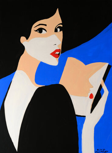 Glanced up van Thao Nguyen, Schilderij te koop op Singulart