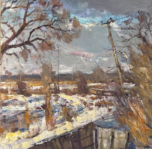 Clouds are approaching by Yuliia Klishyna, 회화 for Sale on Singulart