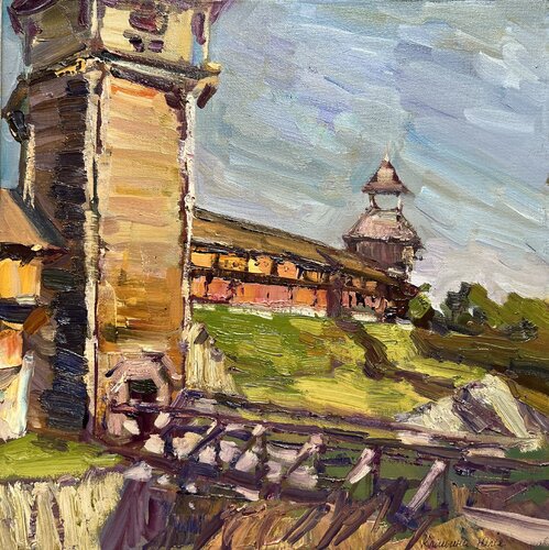 Batyrin Fortress. van Yuliia Klishyna, Schilderij te koop op Singulart