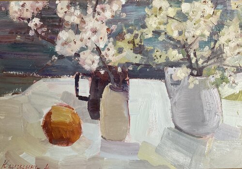 Spring blooms von Yuliia Klishyna, Malerei kaufen auf Singulart