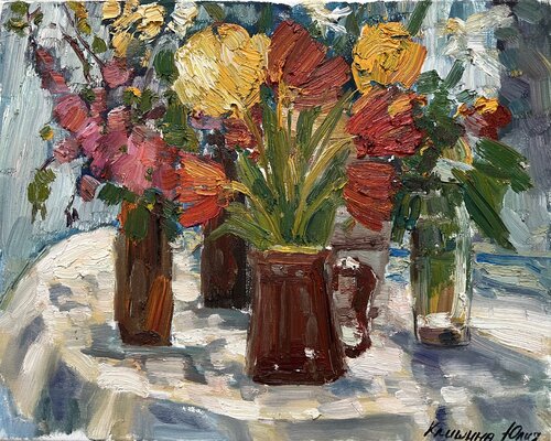 Spring Mood. von Yuliia Klishyna, Malerei kaufen auf Singulart