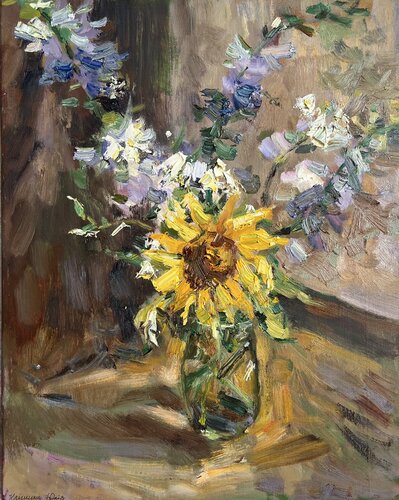 Sunflower Charm von Yuliia Klishyna, Malerei kaufen auf Singulart