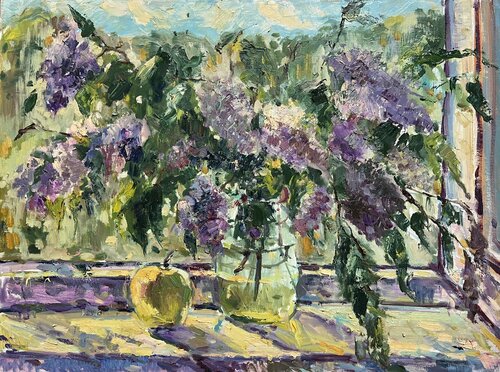 Lilac And Apple van Yuliia Klishyna, Schilderij te koop op Singulart