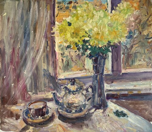 Autumn Bouquet van Yuliia Klishyna, Schilderij te koop op Singulart