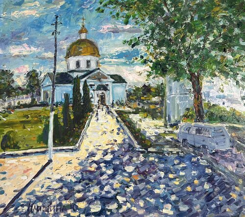 After Church Service von Yuliia Klishyna, Malerei kaufen auf Singulart