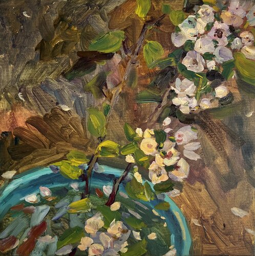 Spring blooming by Yuliia Klishyna, Painting for Sale on Singulart