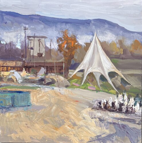 Fog in the Carpathians von Yuliia Klishyna, Malerei kaufen auf Singulart