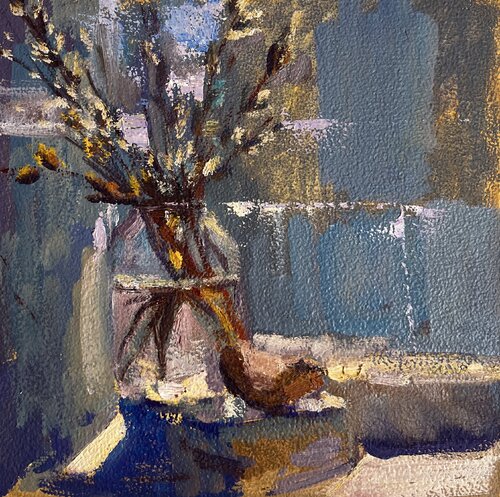 Willow Flowers von Yuliia Klishyna, Malerei kaufen auf Singulart