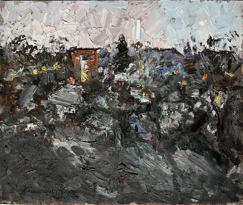 Grey Day. von Yuliia Klishyna, Malerei kaufen auf Singulart