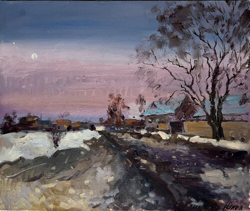Lilac Evening. van Yuliia Klishyna, Schilderij te koop op Singulart
