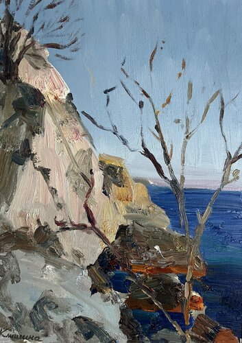 Wonderful Morning In The Sea. di Yuliia Klishyna, Pittura in vendita su Singulart