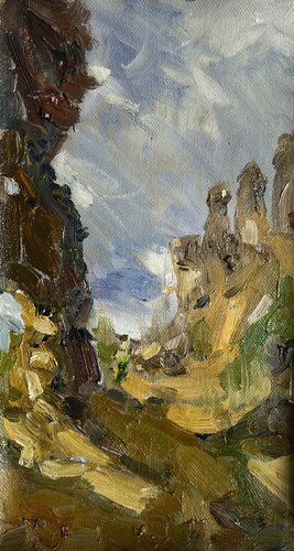 Castle Stones. de Yuliia Klishyna, Pintura a la venta en Singulart