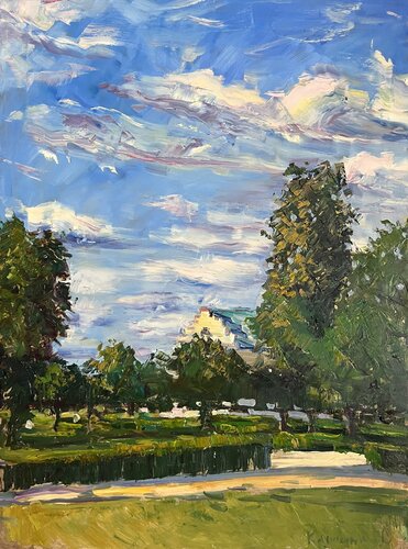 Sunny Day In The Park von Yuliia Klishyna, Malerei kaufen auf Singulart