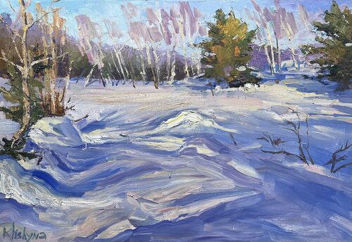 Frosty Day de Yuliia Klishyna, Pintura a la venta en Singulart