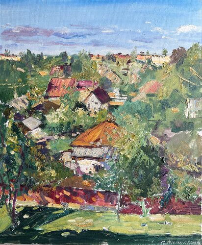 View From The Window by Yuliia Klishyna, Painting for Sale on Singulart