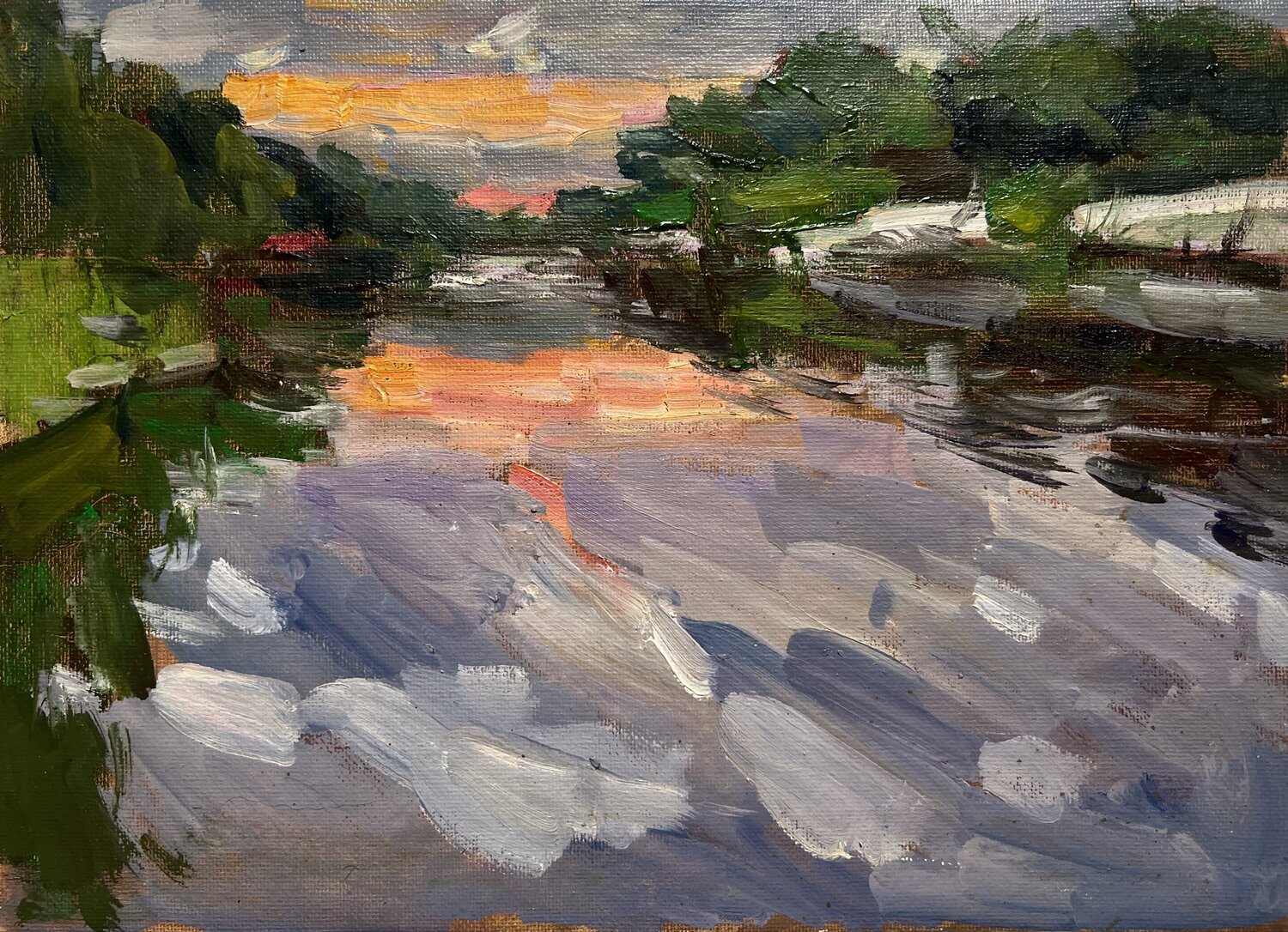 Sunset In The River. Yuliia Klishyna