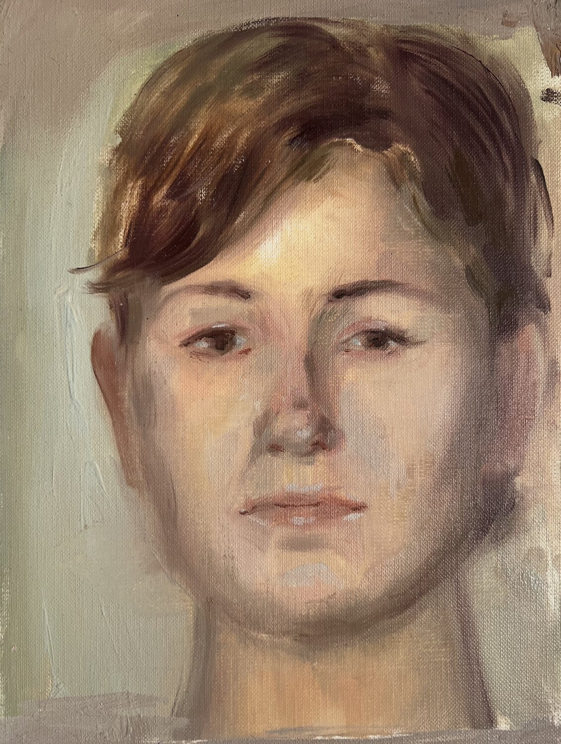 Portrait of an Unknown. 1. Yuliia Klishyna Originalgemälde zu verkaufen