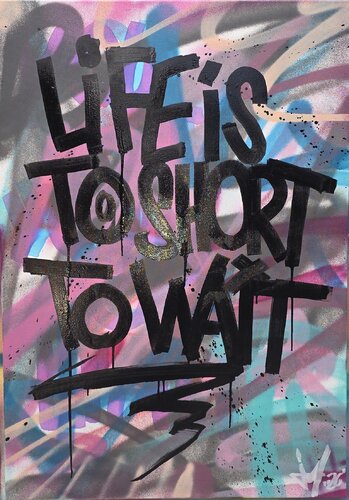 Life is too short by Tim Müller, Painting for Sale on Singulart