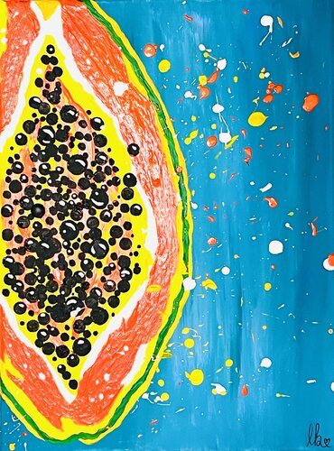 „Miss Papaya“ van Laura Isabel Koch, Schilderij te koop op Singulart