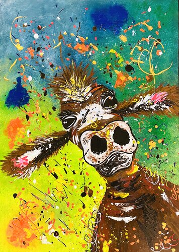 „MUUUHHNIQUE“ von Laura Isabel Koch, Malerei kaufen auf Singulart