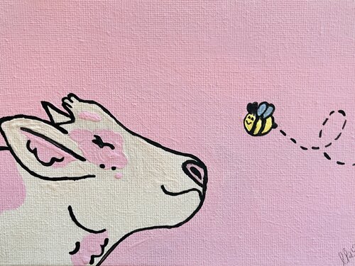 „Bee happy“ von Laura Isabel Koch, Malerei kaufen auf Singulart