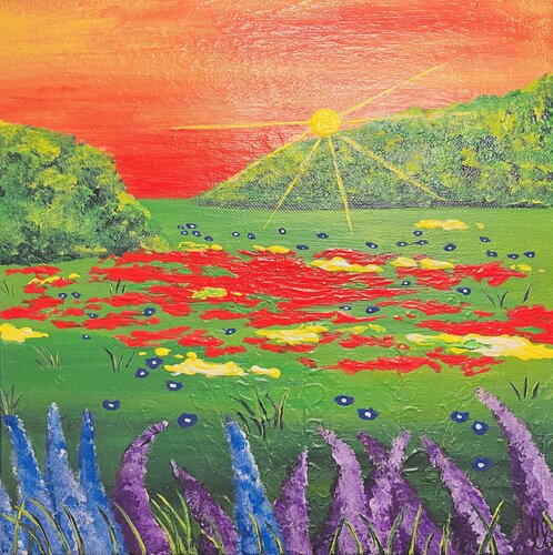 „Blütenmeer“ di Laura Isabel Koch, Pittura in vendita su Singulart