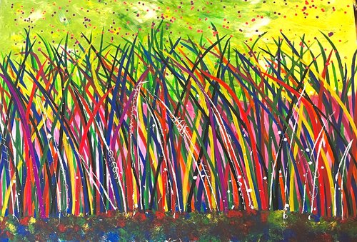 „Grasgeflüster“ by Laura Isabel Koch, Painting for Sale on Singulart
