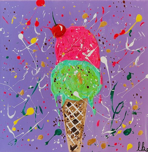 „Frozen Funk“ van Laura Isabel Koch, Schilderij te koop op Singulart